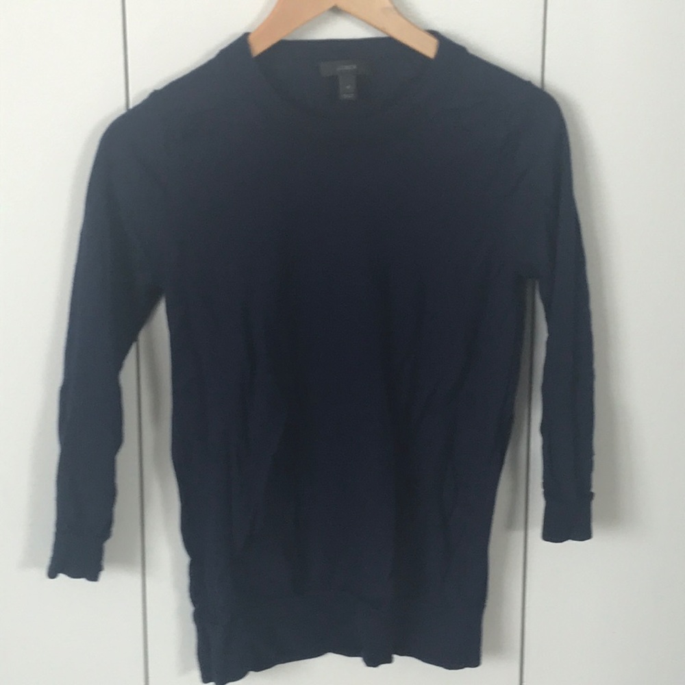 Navy JCrew Tippi Sweater